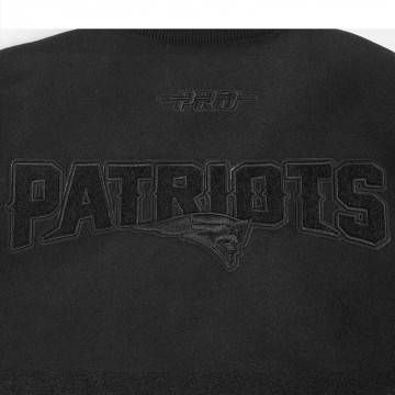 New England Patriots Triple Black Varsity Jacket