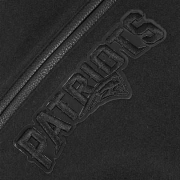 New England Patriots Triple Black Varsity Jacket