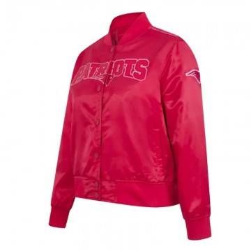 New England Patriots Pink Satin Jacket