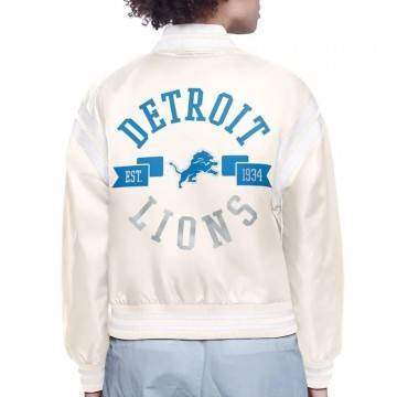 Detroit Lions Varsity Satin Jacket