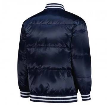 Detroit Tigers Navy Satin Puffer Jacket