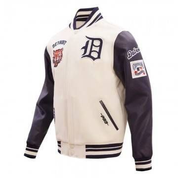 Retro Detroit Tigers Classic Rib Varsity Jacket