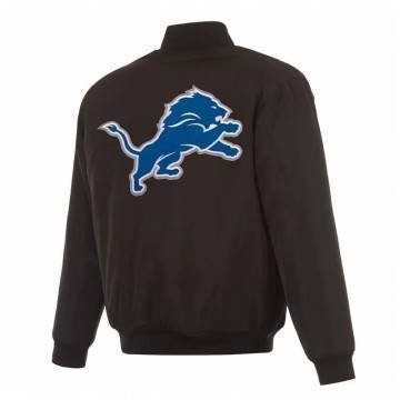 Detroit Lions Black Reversible Flight Jacket