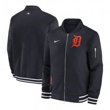 Detroit Tigers Black Bomber Jacket Detroit Tigers Black Bomber Jacket