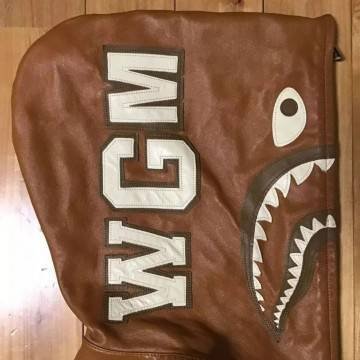 BAPE Leather Shark Hoodie Jacket BAPE Leather Shark Hoodie Jacket
