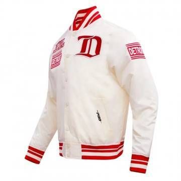 Detroit Red Wings Retro Classic Rib Satin Jacket