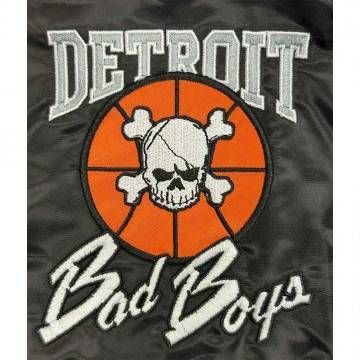 Home Game Detroit Bad Boys Black Jacket