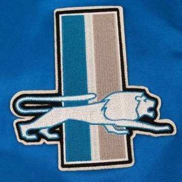 Detroit Lions Royal Satin Windbreaker