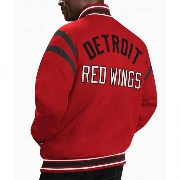 Detroit Red Wings Tailback Red Varsity Jacket