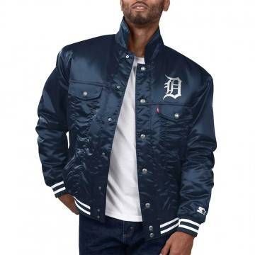 Detroit Tigers Navy Silver...