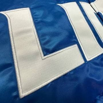 Detroit Lions Bubble Puffer Satin Jacket