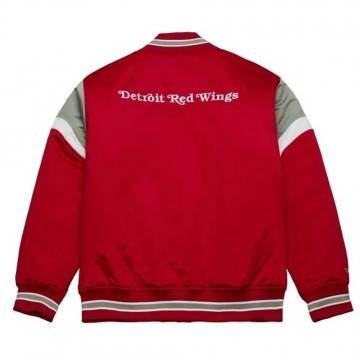 Detroit Red Wings Red Heavyweight Satin Jacket