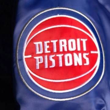 Vintage Detroit Pistons Blue Down Bubble Jacket