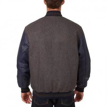 Detroit Tigers Charcoal/Navy Varsity Jacket