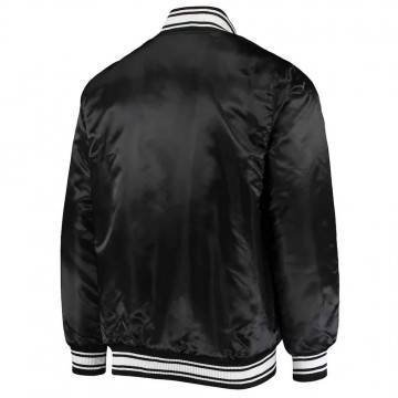Detroit Lions Locker Room Black Satin Jacket Detroit Lions Locker Room Black Satin Jacket