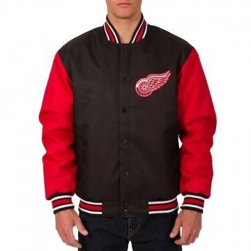 Black Red Detroit Red Wings...