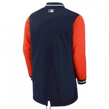 Detroit Tigers Dugout Performance Blue and Orange Jacket