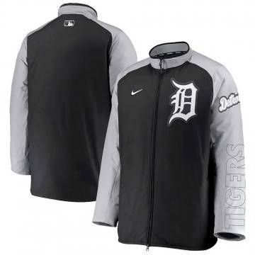Dugout Performance Detroit Tigers Black and Gray Jacket
