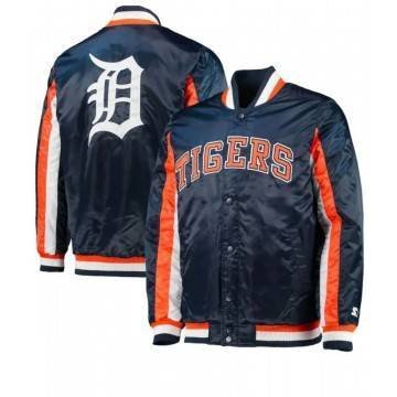 Starter Detroit Tigers The Ace Bomber Blue Jacket Starter Detroit Tigers The Ace Bomber Blue Jacket