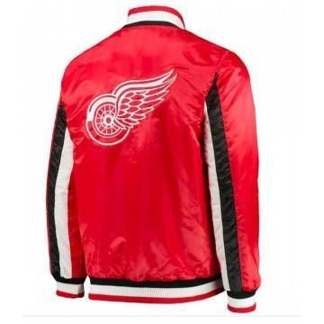 Detroit Red Wings Starter Red Satin Jacket