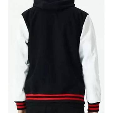 Detroit Tigers Letterman White and Black Jacket Detroit Tigers Letterman White and Black Jacket