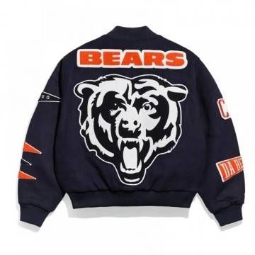 Chicago Bears Pennant Navy Varsity Wool Jacket