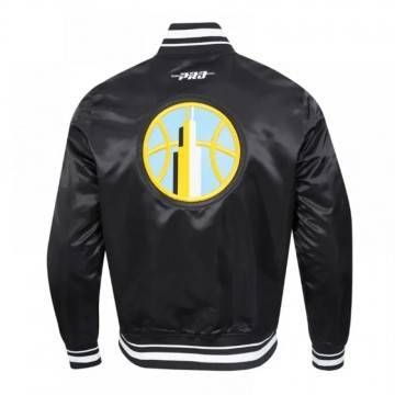 Vintage Chicago Sky Classic Rib Satin Jacket