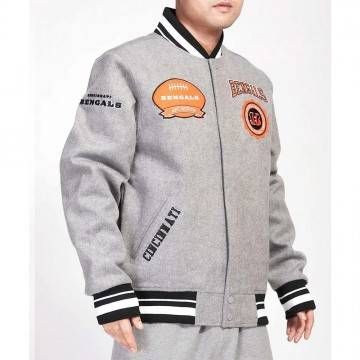Cincinnati Bengals Crest Wool Jacket Cincinnati Bengals Crest Wool Jacket