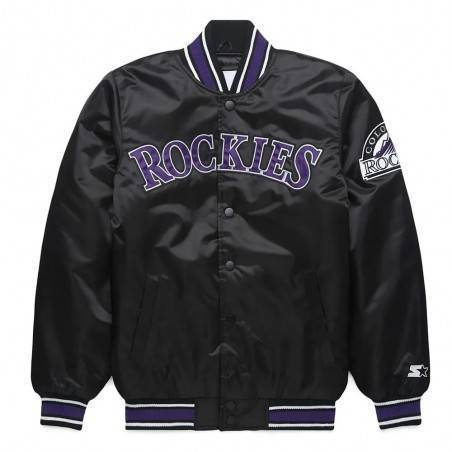 Black Satin Colorado Rockies Jacket