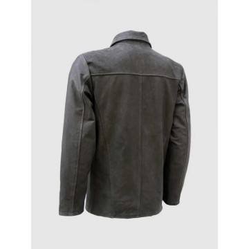 Classic Vintage Style Nubuck Men Leather Jacket