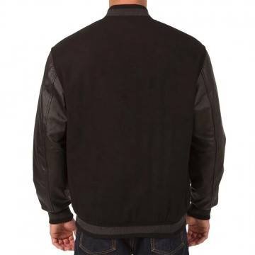 Cleveland Browns Black Varsity Wool Leather Jacket Cleveland Browns Black Varsity Wool Leather Jacket