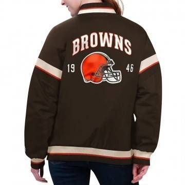 Cleveland Browns Tournament Brown Varsity Jacket
