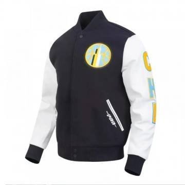 Classic Chenille Chicago Sky Varsity Jacket Classic Chenille Chicago Sky Varsity Jacket