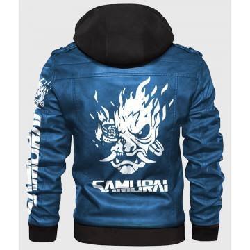 Cyberpunk 2077 Blue Samurai Jacket