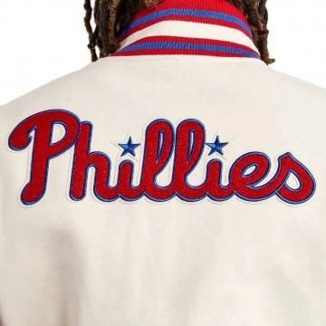 Philadelphia Phillies Cream Varsity Jacket