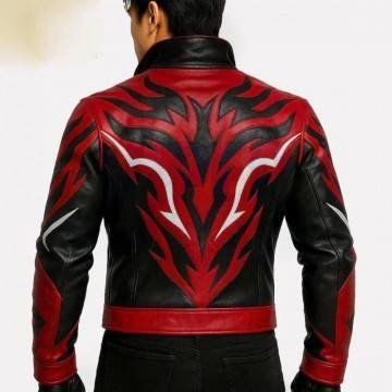 Deadpool Red Hood Style Red Biker Leather Jacket Deadpool Red Hood Style Red Biker Leather Jacket