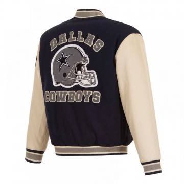 Dallas Cowboys Navy & Cream Varsity Jacket