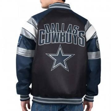 Dallas Cowboys G-III Faux Varsity Leather Jacket