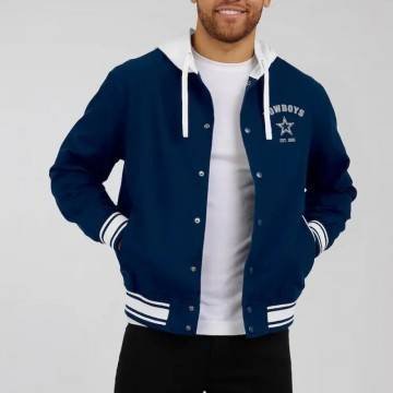 Dallas Cowboys Navy Cotton Hooded Jacket