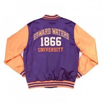 Edward Waters Purple and Orange Baseball Jacket Edward Waters Purple and Orange Baseball Jacket