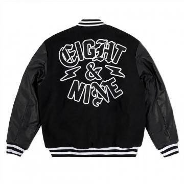 Eight & Nine No Worries Varsity Letterman Jacket