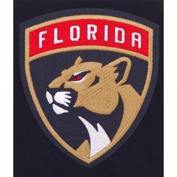 Florida Panthers Varsity Navy and White Jacket Florida Panthers Varsity Navy and White Jacket