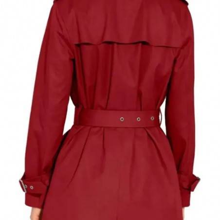 Alice Braga Red Trench Coat
