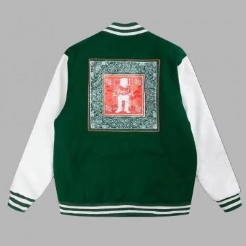 Death Row Records Snoop Dogg Green Varsity Jacket Death Row Records Snoop Dogg Green Varsity Jacket