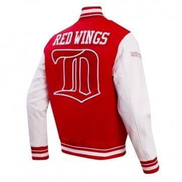 Detroit Red Wings Retro Classic Rib Varsity Jacket