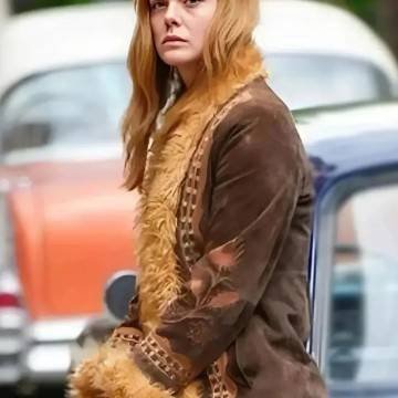 A Complete Unknown Elle Fanning Brown Jacket A Complete Unknown Elle Fanning Brown Jacket
