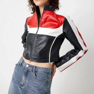 Adéla Jergová Pop Star Academy Leather Jacket