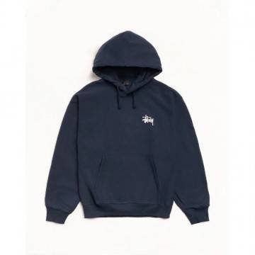 Stussy Classic Streetwear Navy Blue Hoodie