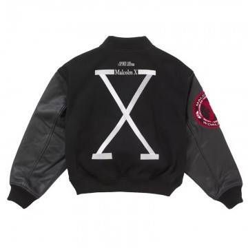 Supreme 40 Acres Malcolm X Black Varsity Jacket