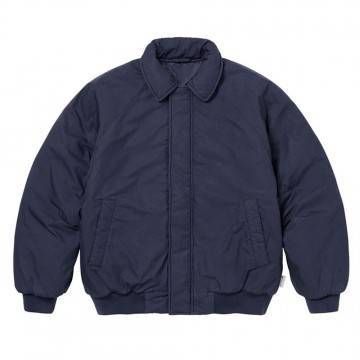 Supreme Peace Embroidered Work Blue Jacket